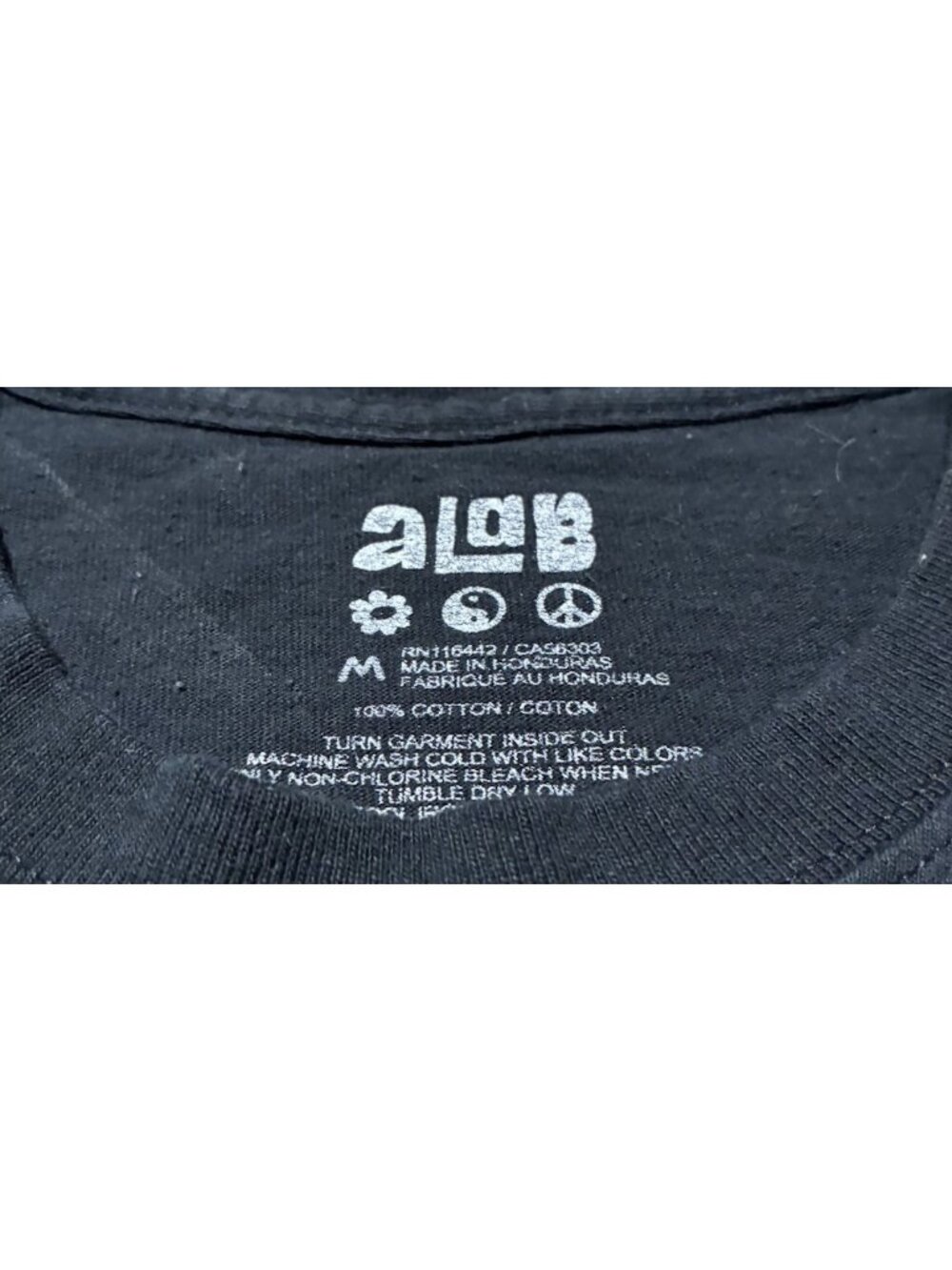 A-Lab T-Shirt Unisex Mens Medium Black Neon Graphic Wizard Mushroom Oversized M - Picture 3 of 5
